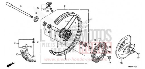 ROUE AVANT CRF250RH de 2017